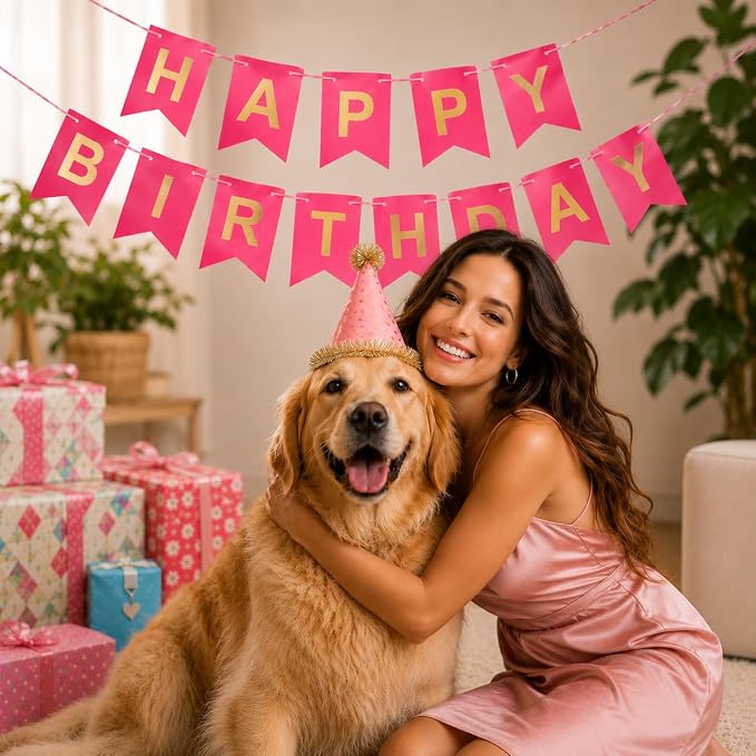Rose Happy Birthday Banner Sign - Image 6