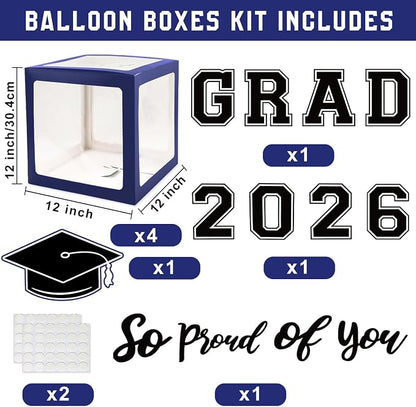 Navy Blue Graduation Decorations Class of 2026 - Image 2