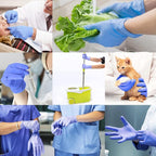 Nitrile Food Safe Disposable Exam Gloves Latex Free Powder Free Non-Sterile Cooking Cleaning 3 Mil
