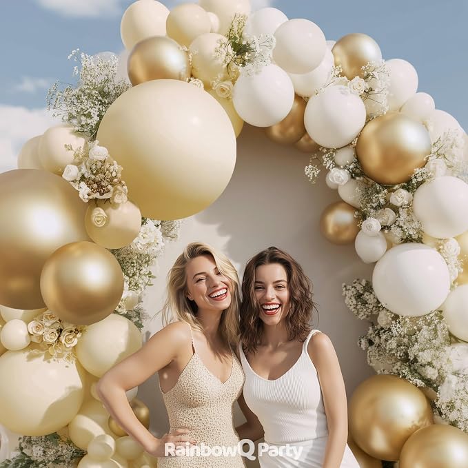 RainbowQ 165 Pcs Gold Balloons Arch Kit Different Sizes Metallic Garland | - Image 4