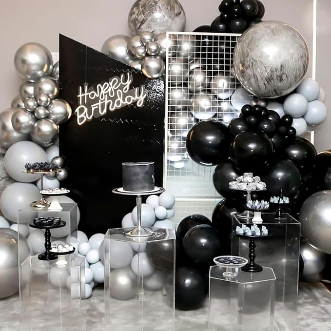 RUBFAC Silver Balloons 120pcs 12 Inch, 2026 International Football Game Decor - Image 6