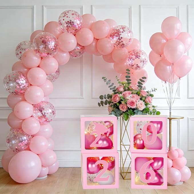 Pink Graduation Decorations Class of 2026 - Image 5