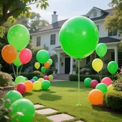 Lime Green Balloons 9pcs 36 Inch Extra Large Big Jumbo Giant Neon Yellowish - Image 5