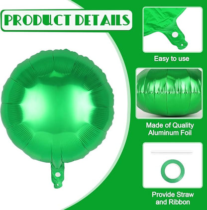 20 Pcs Round Shaped Balloons, 18 Inch Round Foil Balloon, Giant Round Mylar - Image 5