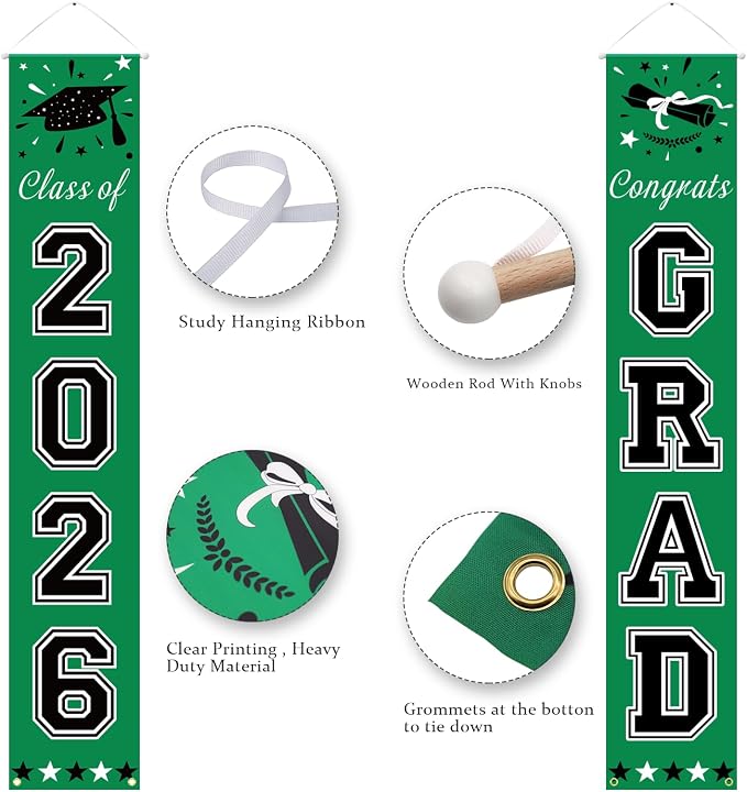 DAZONGE Green Graduation Decorations 2026 - Image 5