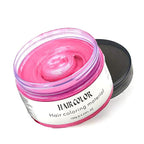Temporary Hair Color Wax Dye,Hair Spray Color, Natural Hair Wax Color, Kids Temporay Hair Wax Dye Ash for Halloween Cosplay,Party,Masquerade (Pink, 120g)
