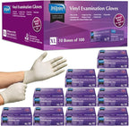 Inspire Stretch Vinyl Exam Gloves | THE ORIGINAL Quality Disposable Latex Free Medical Glove Cleaning Cooking Food Service Labs Healthcare and Household Extra Large, 1000 Count