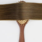 Full Shine Invisible Clip in Hair Extensions Human Hair Medium Brown 18 Inch Brown Remy Human Hair Extension Clip ins Silky Natural Hair 60 Grams 3 PCS