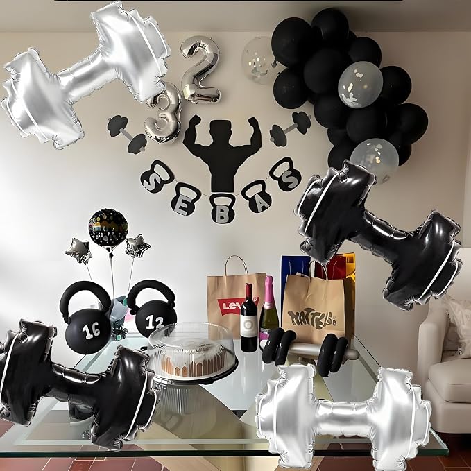 Dumbbell Balloons Gym Balloons Barbell - Image 3