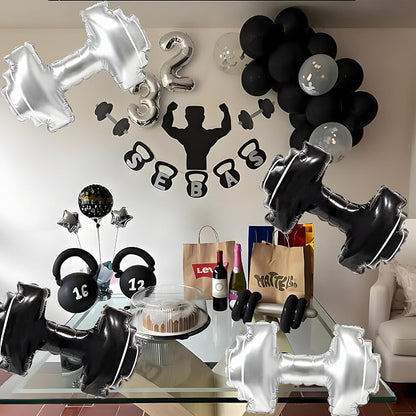 Dumbbell Balloons Gym Balloons Barbell - Image 3