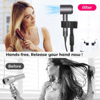 Hands-Free Hair Dryer Stand Holder with Strong Suction Base-63in/160cm Height Adjustable Floor Blower Stand Holder, 180 Degrees Rotatable Larger Clamp Countertop Blow Dryer Stand for Salons or Home Use