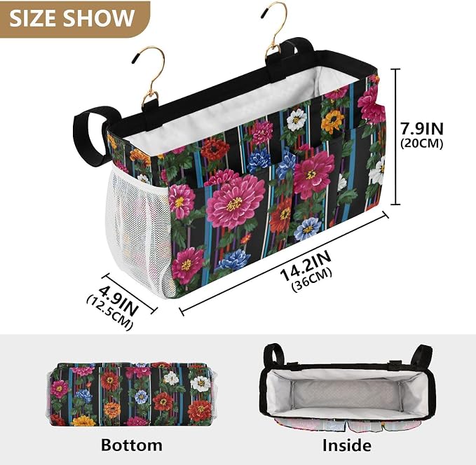 Bedside Caddy Hanging Bunk Bed Caddy Bed Organizer Hanging Pocket - Image 4