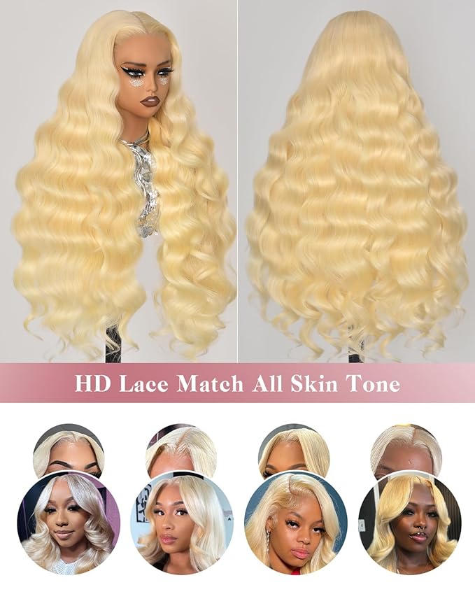 28 Inch Wear And Go Glueless 613 9x6 HD lace front wig Human Hair Pre Plucked Pre Cut For Beginners Human Hair 180% Density Body Wave Lace Front Wigs No Glue Pre Cut 3 Seconds To Wear Glueless Wig