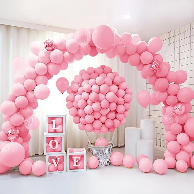 200 Pieces Light Pink Balloons Pastel Pink Balloons Garland Kit Baby Pink - Image 6