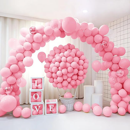 200 Pieces Light Pink Balloons Pastel Pink Balloons Garland Kit Baby Pink - Image 6
