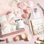 Christmas Birthday Gifts for Women Self Care Package, Get Well Soon Gift Baskets for Women Spa Gifts Set, Unique Thinking of You Inspirational Sympathy Gift Baskets for Mom Best Friend Sister Wife Her