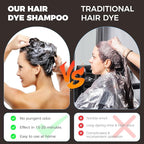 Dark Brown Hair Dye Shampoo 3 IN 1, Hair Color Shampoo for Gray Hair Coverage for Women Men, Herbal Formula with Ammonia-free Ingredients, Lasts up to 30 Days (16.9 Fl Oz)