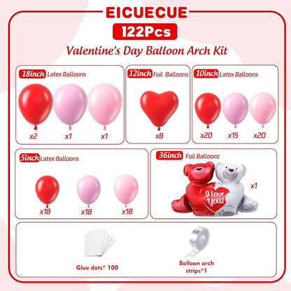 Valentines Day Balloons Garland Arch Kit - Image 2