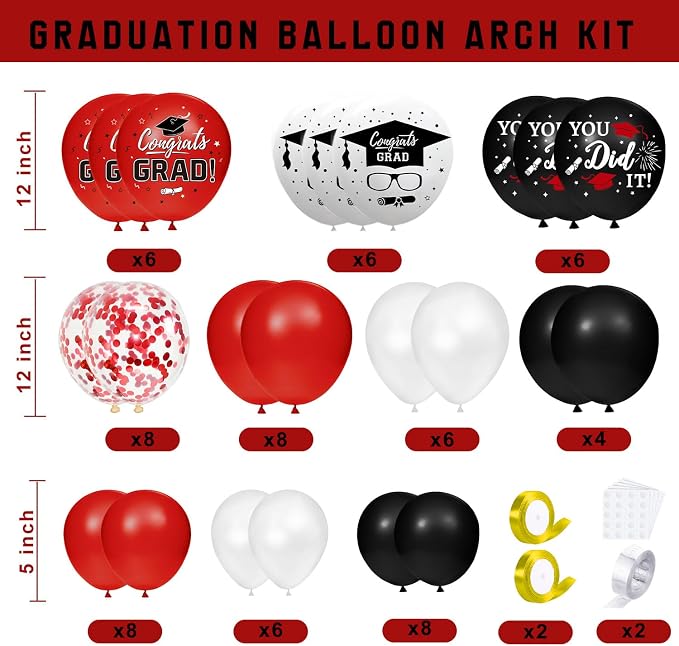 Graduation Decorations Class of 2026, Balloons Boxes - Image 3