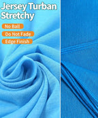 Harewom Head Wraps for Black Women Stretch Head Scarf Long African Hair Wraps Turban Headwraps Jersey Headbands