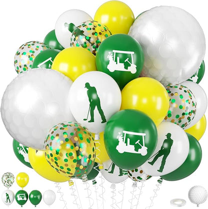 Green Yellow Golf Balloons, by BIAPIAN