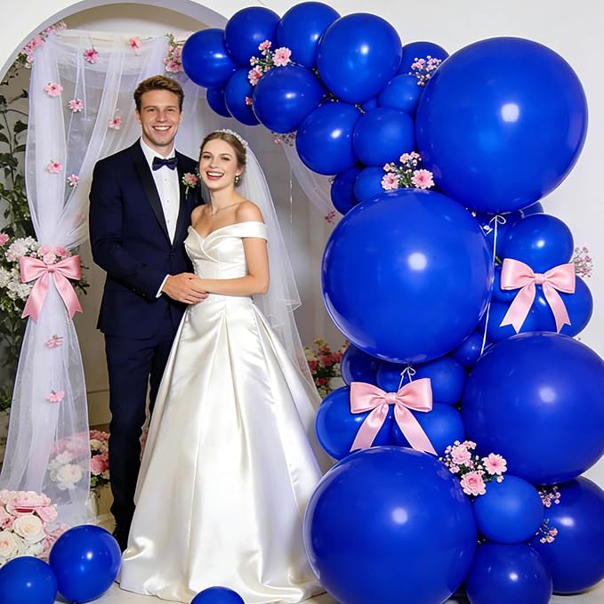 32Pcs Dark Blue Big Balloons 18 Inch, Round Large Latex Party Balloons - Image 7