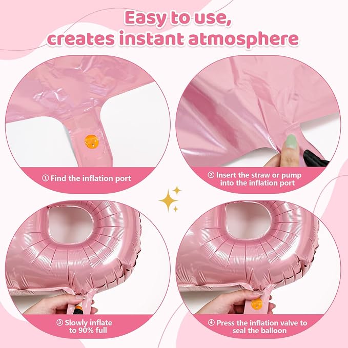BRIDE Balloons Bachelorette, 40 Inch, Foil Mylar, Helium-fillable, - Image 3