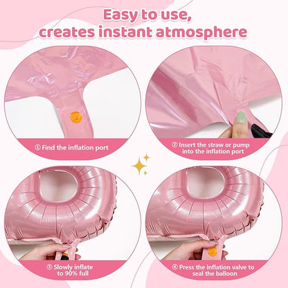 BRIDE Balloons Bachelorette, 40 Inch, Foil Mylar, Helium-fillable, - Image 3