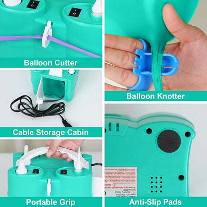 Electric Balloon Pump, Dagelar 3-in-1 Air Pump - Image 7