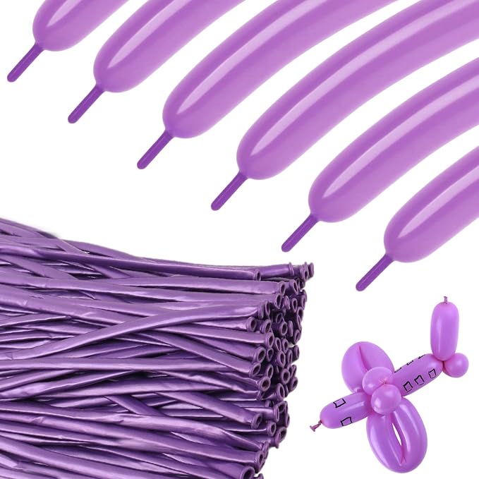 260 Balloons - Pearl Purple Long Balloons by KEXINGTUO