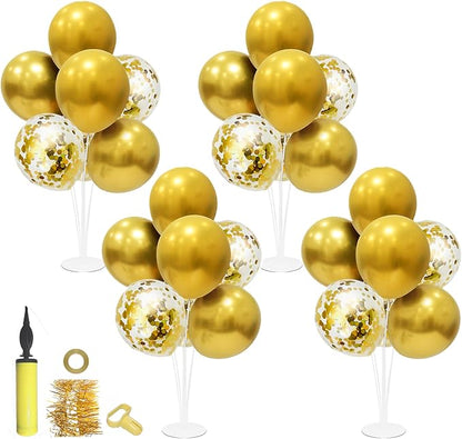 ZJDHPTY Gold Birthday Decorations, 4 Set Balloon Stand - Image 9