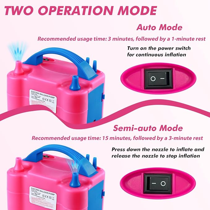 Balloon Pump Electric, Electric Air Pump Replace Manual Balloon Hand Pump - Image 3