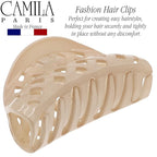 Camila Paris CP3201 French Hair Clip for Women Thick Hair for Long Curly Wavy Hair, Girls Hair Claw Clips Jaw, Durable Styling Big Claw Clip for Thick Hair, Strong Hold No Slip Grip, Made in France