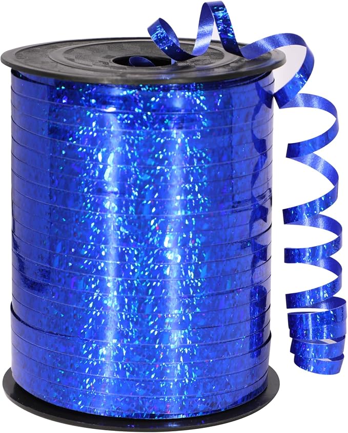 Blue Ribbon, 500 Yard Royal Blue Curling Ribbon by OMISELIO