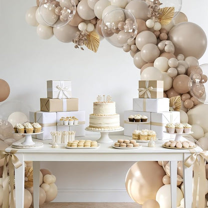 Neutral Balloon Arch Kit for Boho Gender Reveal Baby Shower Decorations | - Image 3