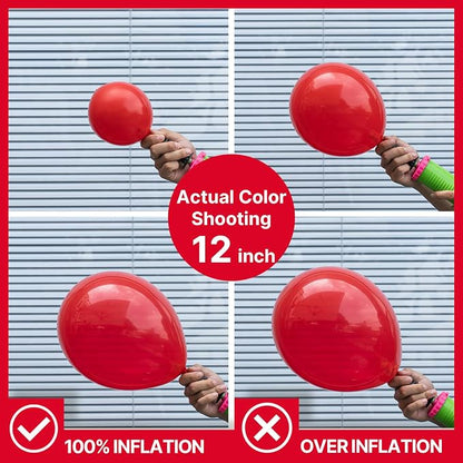 PartyWoo Red Balloons 50pcs Small Mini Latex Matte Balloons 5 Inch | Graduation - Image 6
