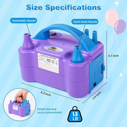 Balloon Pump Electric Portable Dual Nozzle Air Pump - Image 4