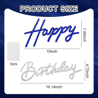 TONIFUL Happy Birthday Sign for Backdrop - Image 3