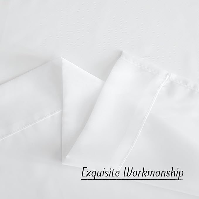 NICETOWN Soft Voile White Sheer Curtains 63 inches Long - Image 6