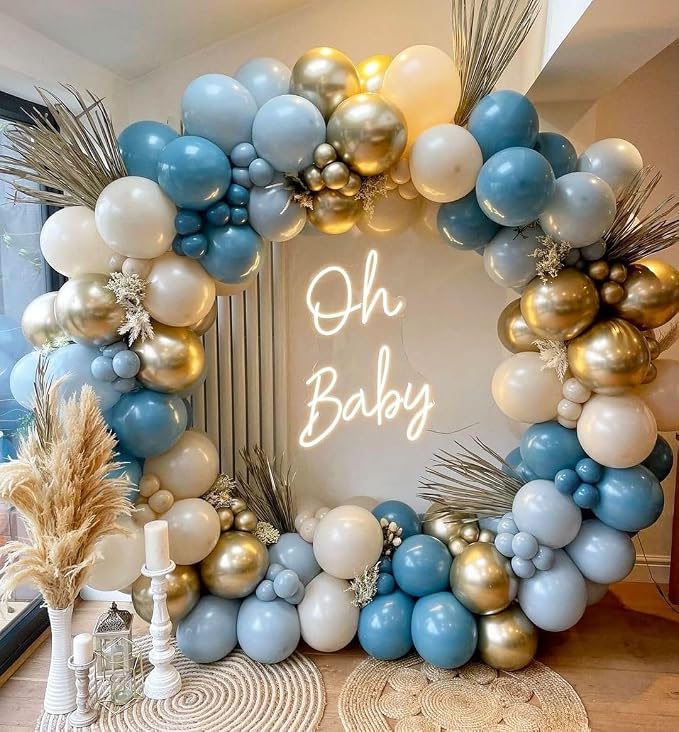 Dusty Blue Balloon Arch Kit by IHEPYQ