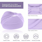 Wide Headbands for Women Knotted No Slip Head Bands Soft Turban Headband Hair Accessories Boho African Solid Color Head Wraps for Women Yoga Workout Pack of 6