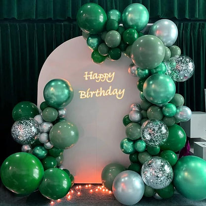 110pcs Dark Green Balloon Arch Kit - Image 5