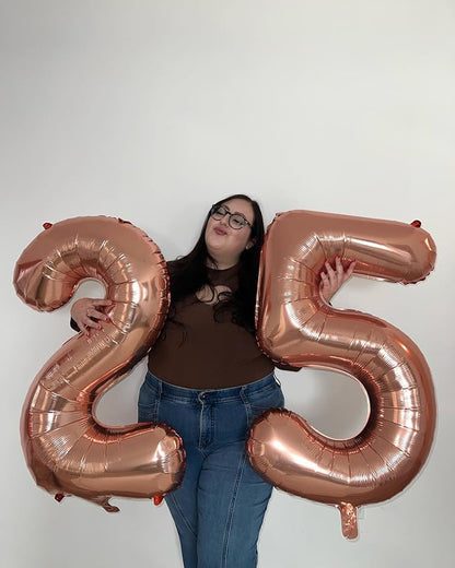 Rose Gold 25 Balloon - Image 7