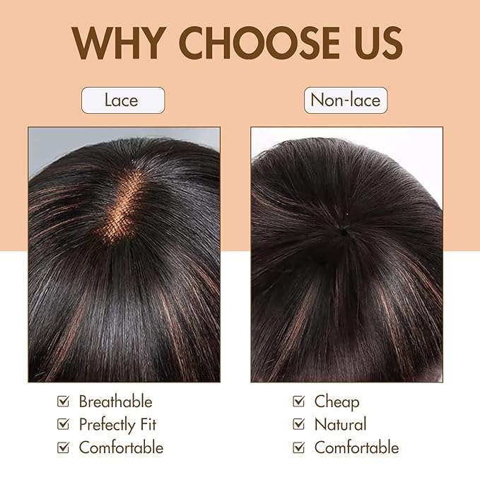 Bob Wig 100% Virgin Human Hair Wigs Glueless 2.5x1 Lace Closed F1B/30 Color Short Bob Human Hair With Bangs Ready To Go Straight bob wig human hair（10 Inch bob wig）