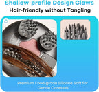 arboleaf Scalp Massager Electric, Portable Head Massager Scalp Stress Relax, Waterproof 6 in 1 Hair Massage with 8 Removable Claws, Rechargeable Hair Head Scratcher, Gifts for Her Him