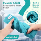 Neck Ice Pack Wrap for Cervical Pain and Cooling, 2 Hours Long Lasting Cold Ice Pack for Neck Shoulders, FSA Eligible, Flexible Cold Pack for Hot Weather, Hot Flashes, Surgery, Swelling