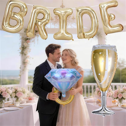 40inch Gold Bride Balloons Bachelorette, Bride To Be Bridal Shower Balloon - Image 7