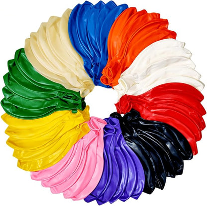 50 Pack 24 inch Balloons 10 Colors Latex Rainbow Party Big Balloon Bulk by ZWZLIULIAN