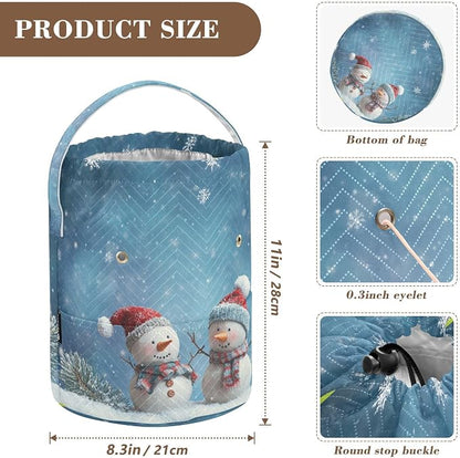 Yarn Bag Small Crochet Bag Drawstring Yarn Storage Organizer Knitting Project - Image 3