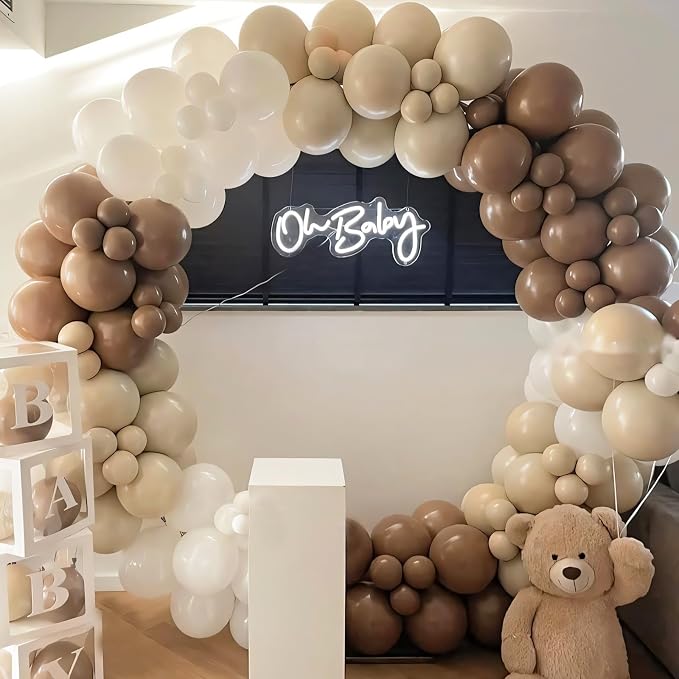 Sand White Balloons 110pcs 12 Inch Latex Balloon - Image 3